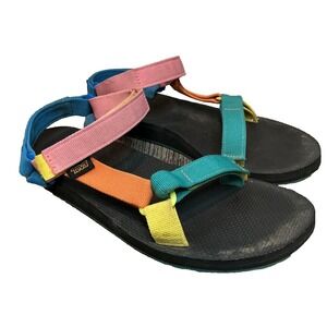 Teva Original Universal 90s Multi Color Strappy Sandals Women's Size 10